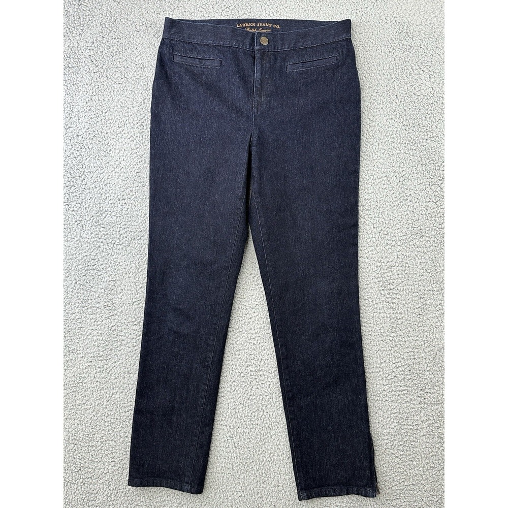Lauren Jeans Co Ralph Lauren Jeans Womens Size 2 Dark Blue  Zip Ankle 30x29